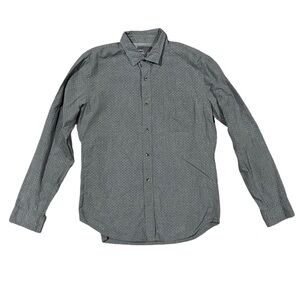 Vince Men’s Button Down Casual Long Sleeve Gray Shirt‎ Medium